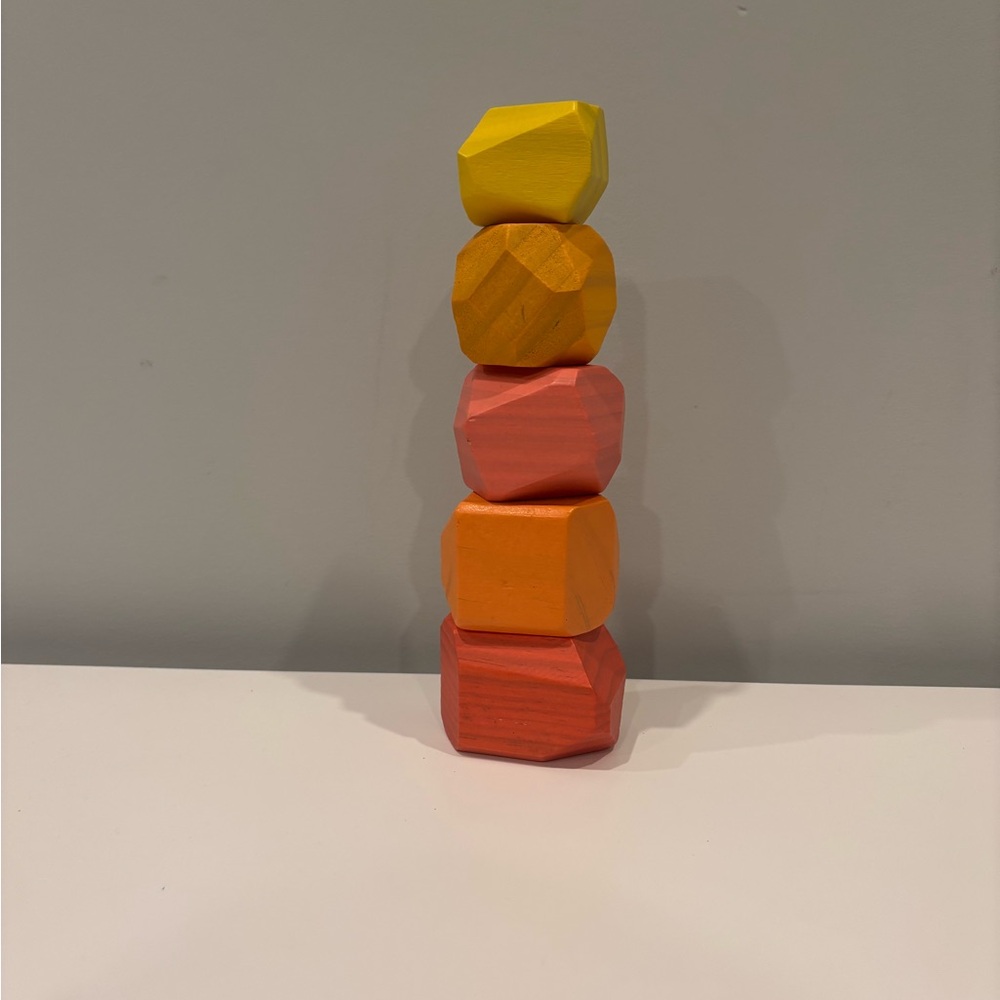 LOVEVERY Wooden Stacking boulders
